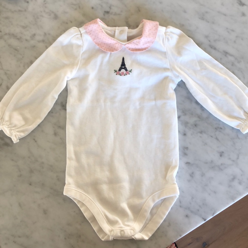 Janie & Jack Parisian Collared Onesie